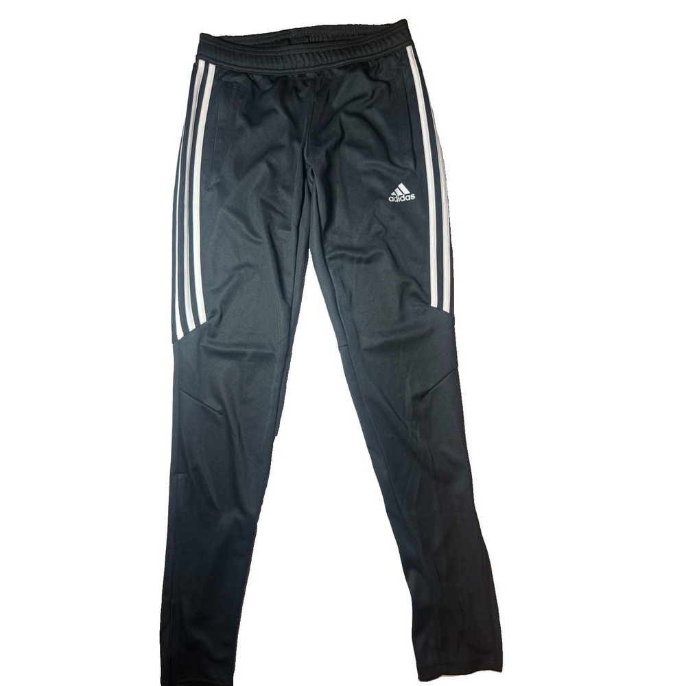 Adidas Track Pants Womens Size XS Black Tiro 17 Climacool 3 Stripes Joggers